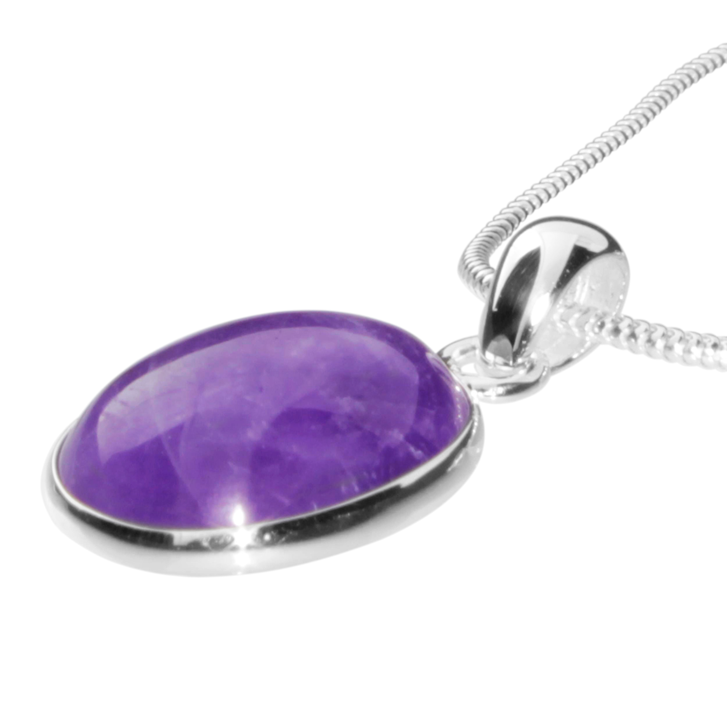 001-203647-A1421 Kette mit Anhänger Silber 925/000, 42 cm, Amethyst