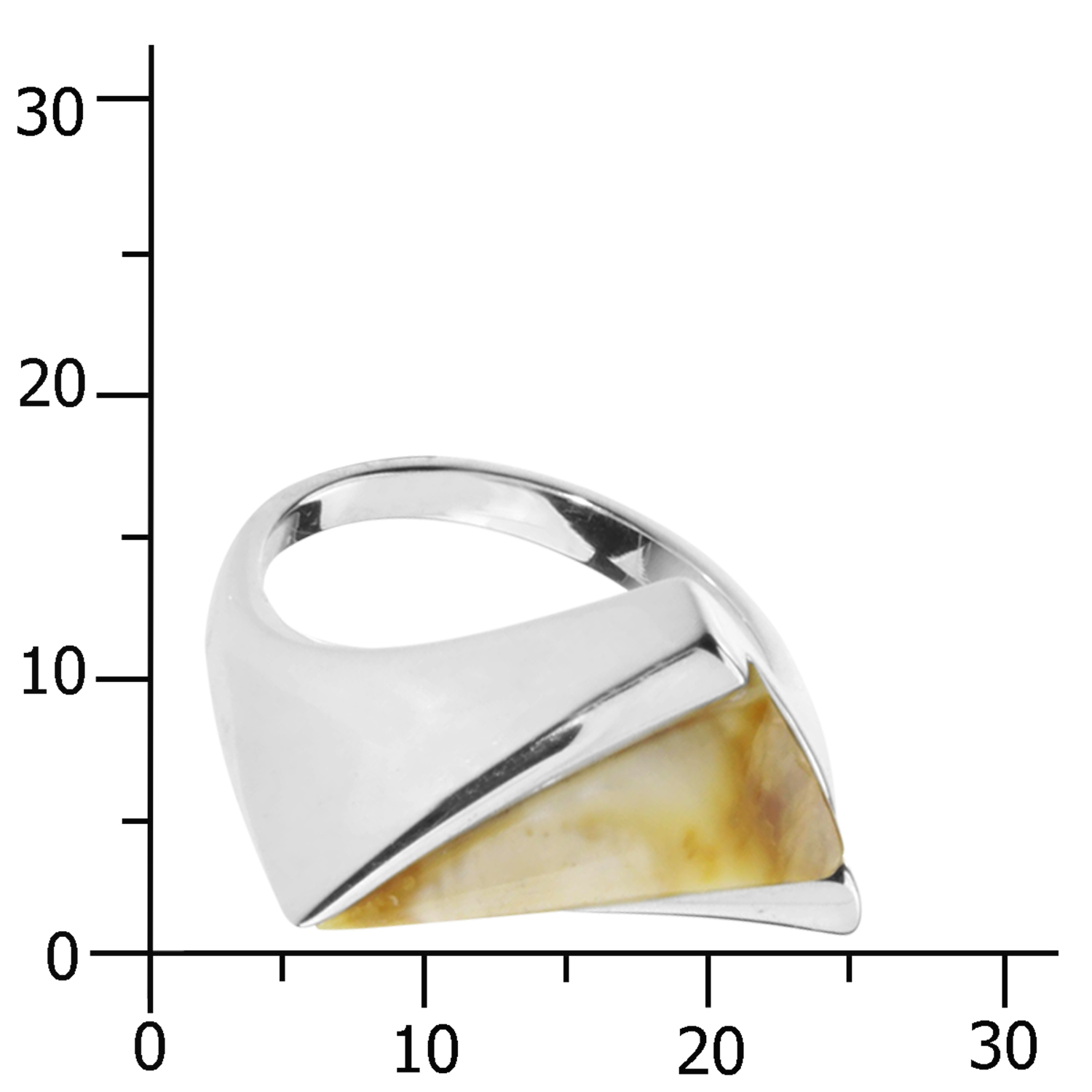 001-272141-0003k Ring Silber 925/000, Bernstein-Unikat -Größe wählbar-