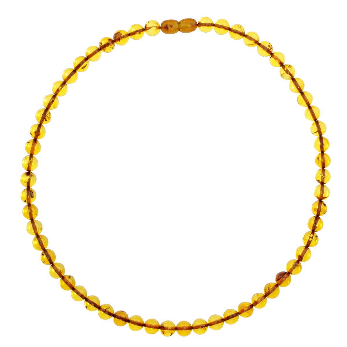 058-440011-0845 Bernsteinkette, Kugel 8 mm, -Länge wählbar-