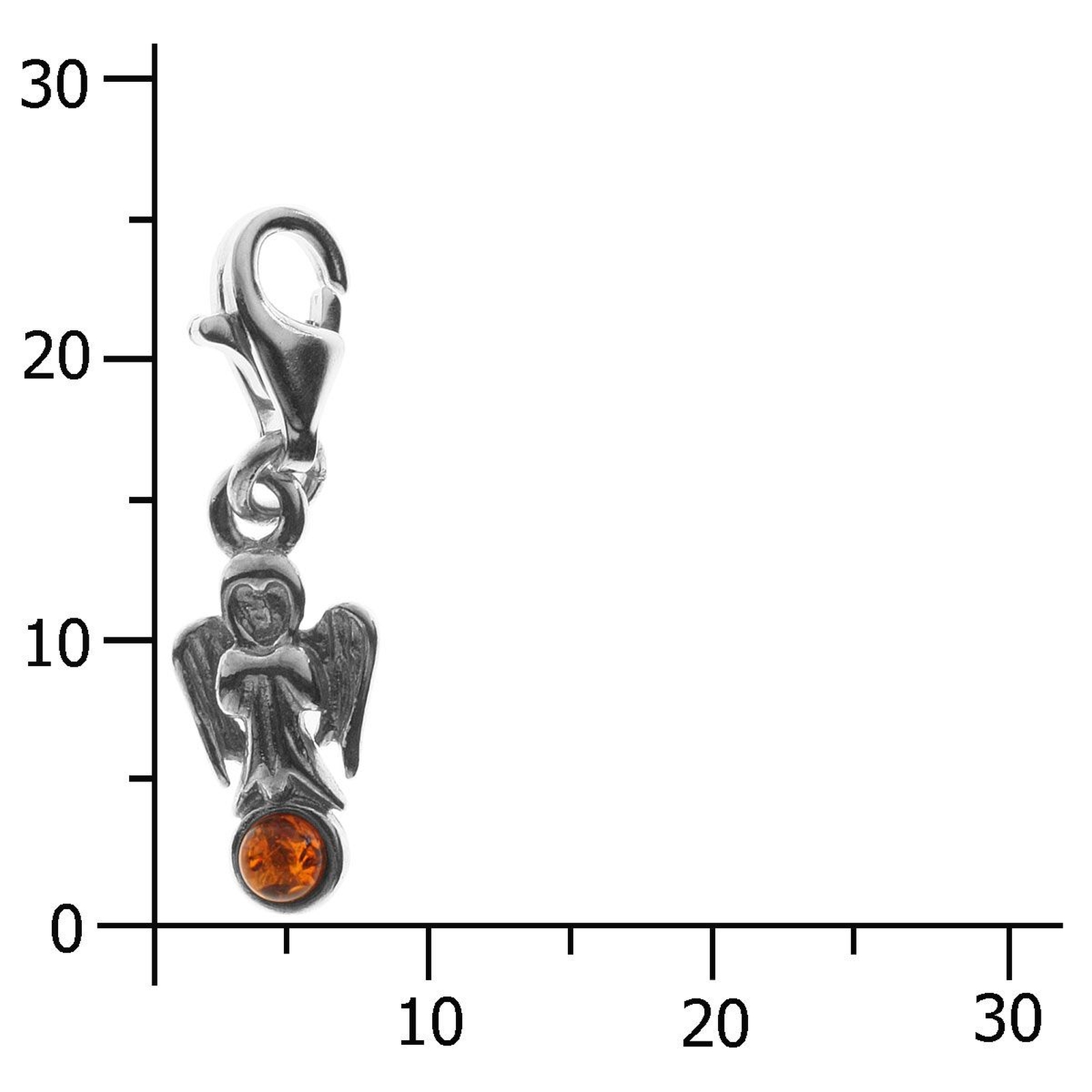 098-200930-0200k Charm Silber 925/000, Engel,  Bernstein