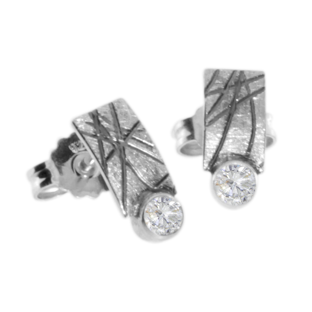 001-263421-K100 Ohrstecker Silber 925/000, Zirkonia, Sarah Vicenza