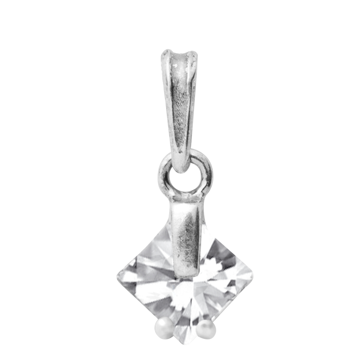Anhänger Silber 925/000, Zirkonia, weiß