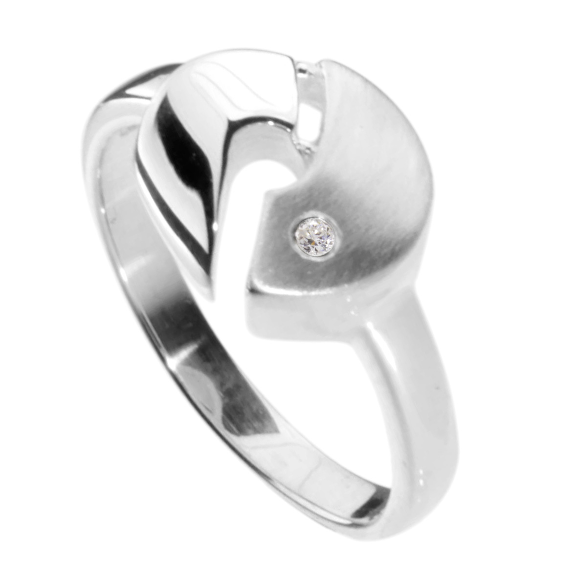 001-273277-0001 Ring Silber 925/000, Brillant 0,015 ct  -Größe wählbar-