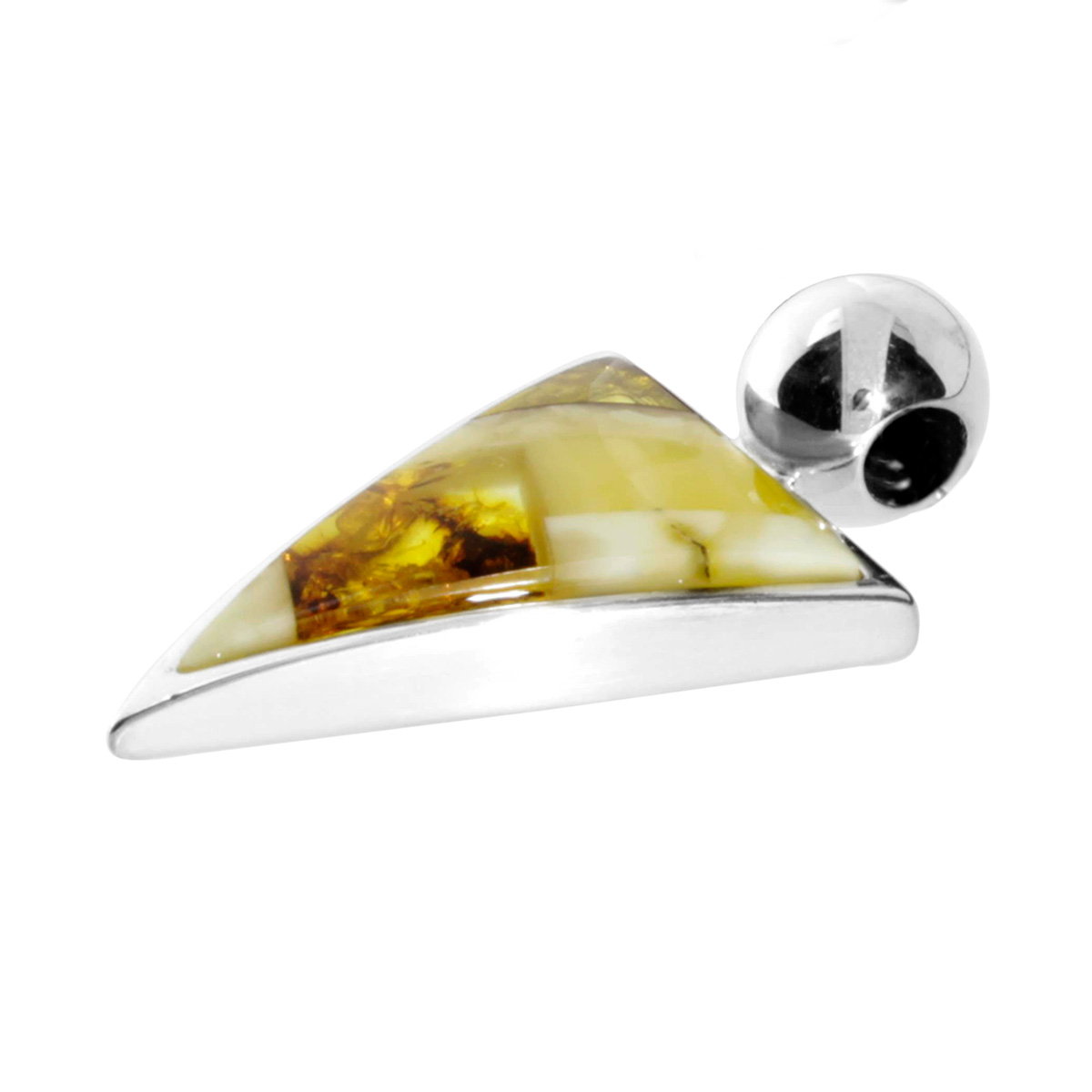 4250054286110-PT01 Anhänger Silber 925/000, Bernstein-Mosaik