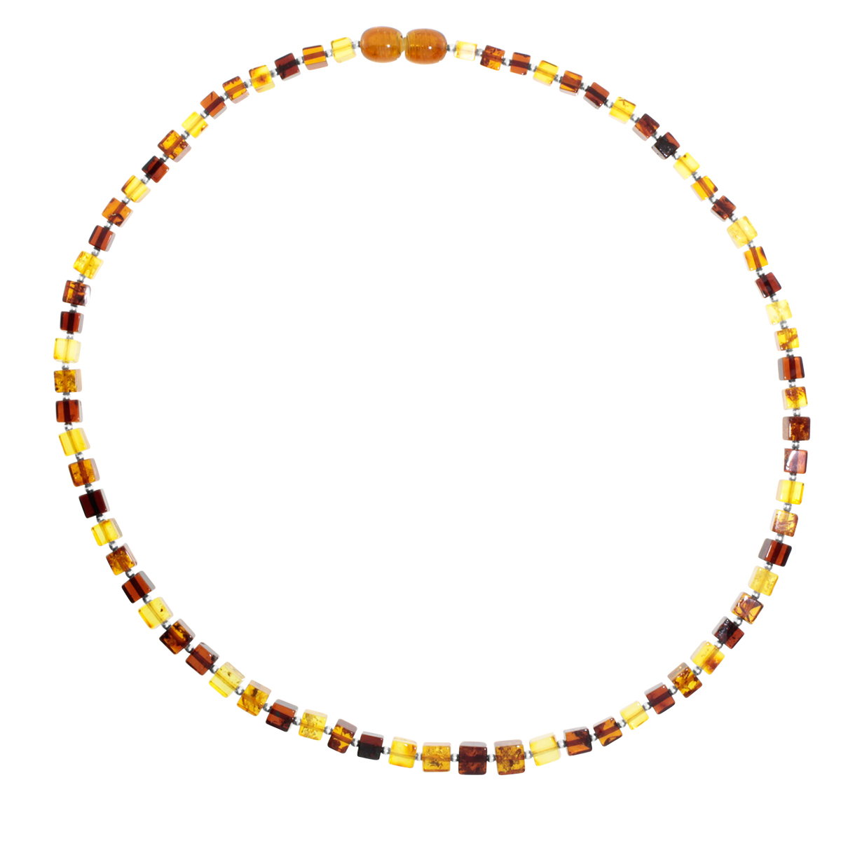 075-440213-50455969e56c9e1f8 Bernsteinkette, 45 cm,  Würfel 5 mm