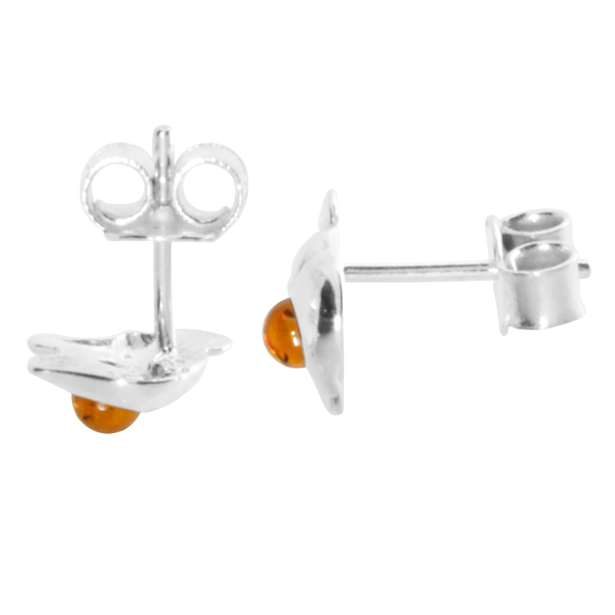 098-262267-01001 Ohrstecker Silber 925/000, Elefant, Bernstein