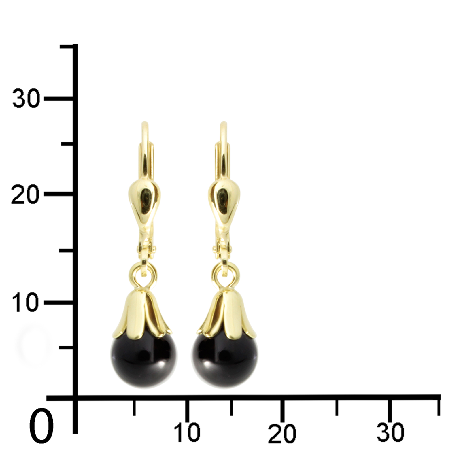 Ohrhänger Gold 333/000, Onyx Ohrhänger Gold 333/000, Onyx