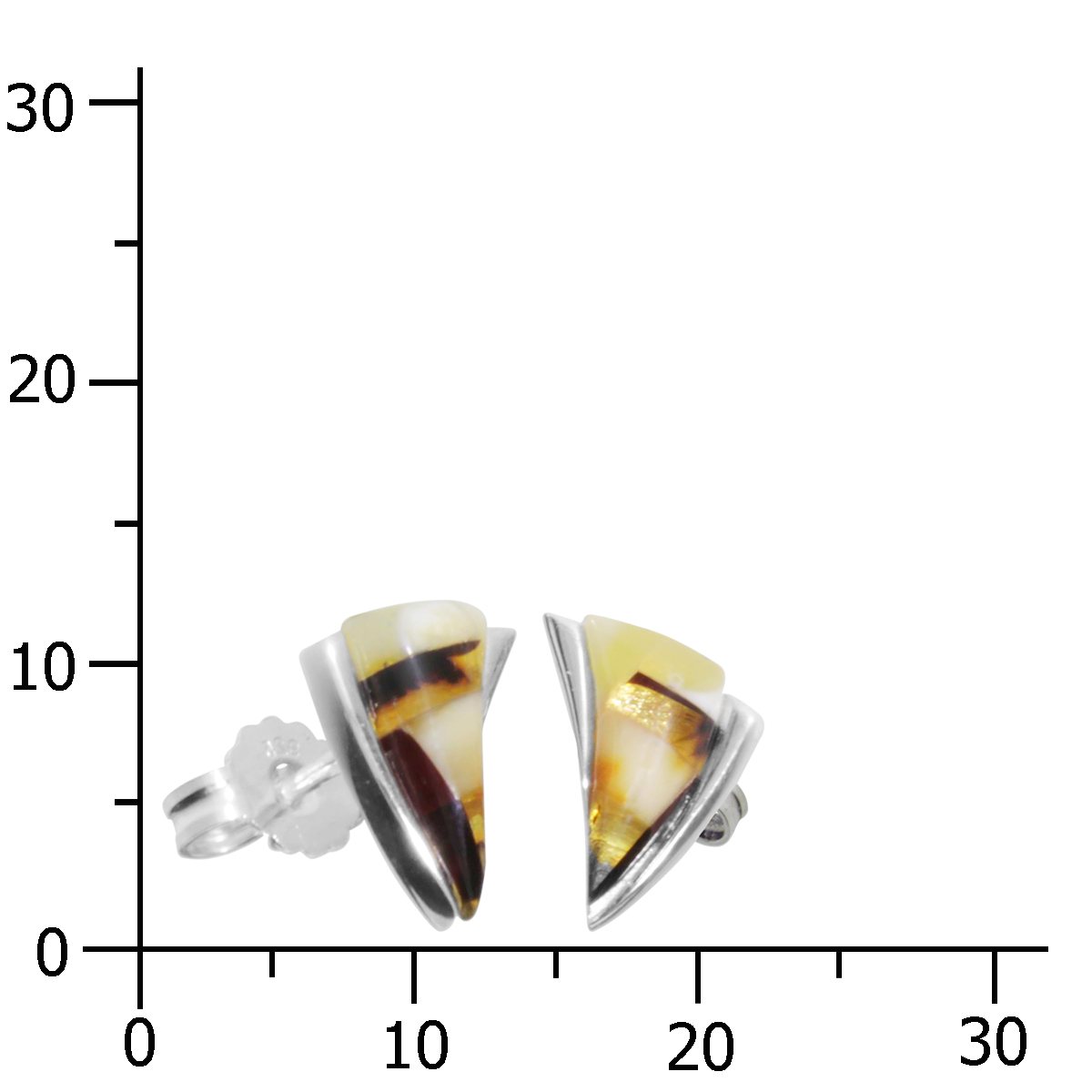 001-263349-0600k5735dfcd6c04f Set Silber 925/000, Bernstein-Mosaik