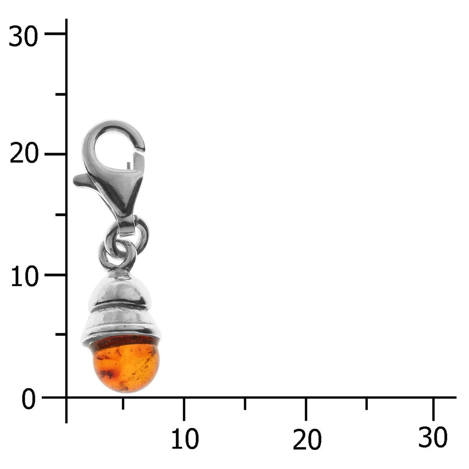 098-200900-0200k Charm Silber 925/000, Bernstein