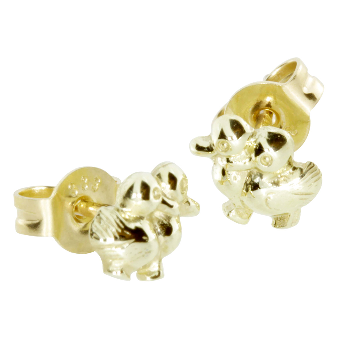 001-163345-0100 Ohrstecker Gold 333/000, Entchen