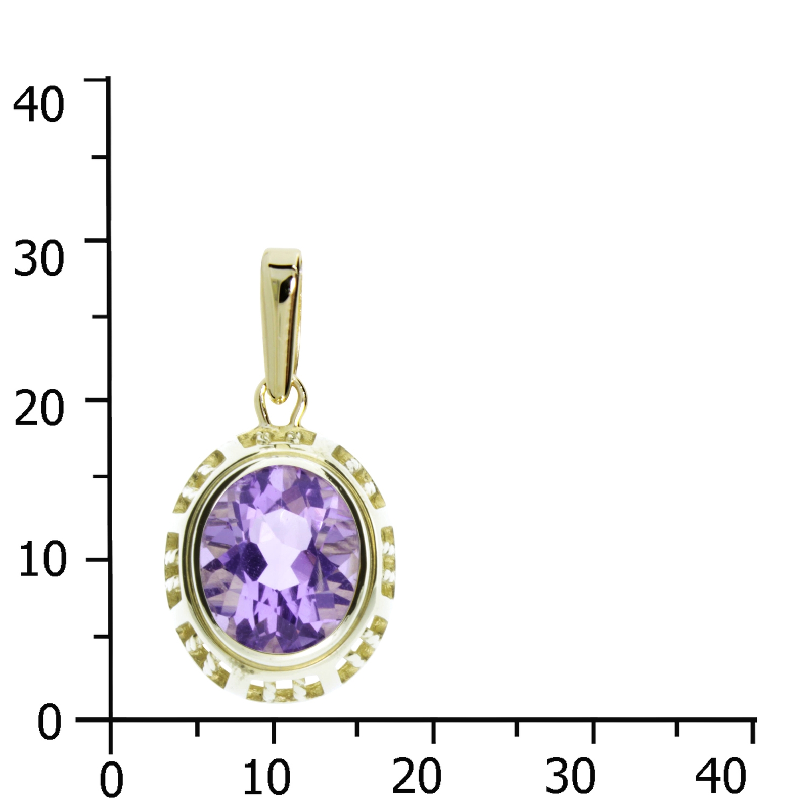 Anhänger Gold 333/000, Amethyst Anhänger Gold 333/000, Amethyst