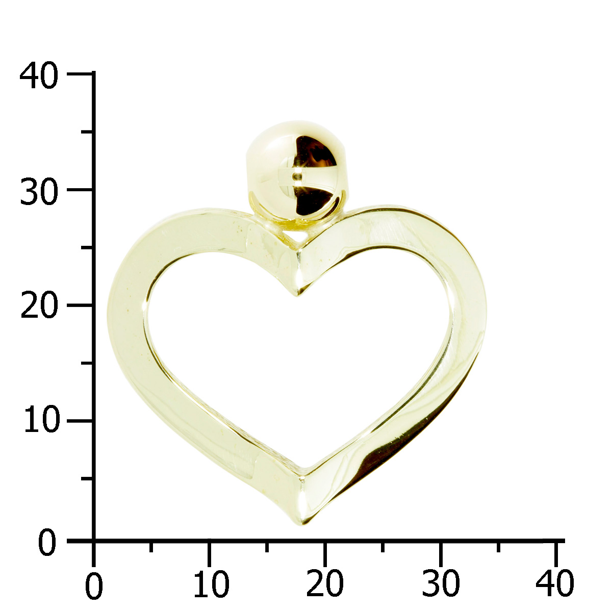 001-103566-0100k Herzanhänger Gold 333/000 glänzend