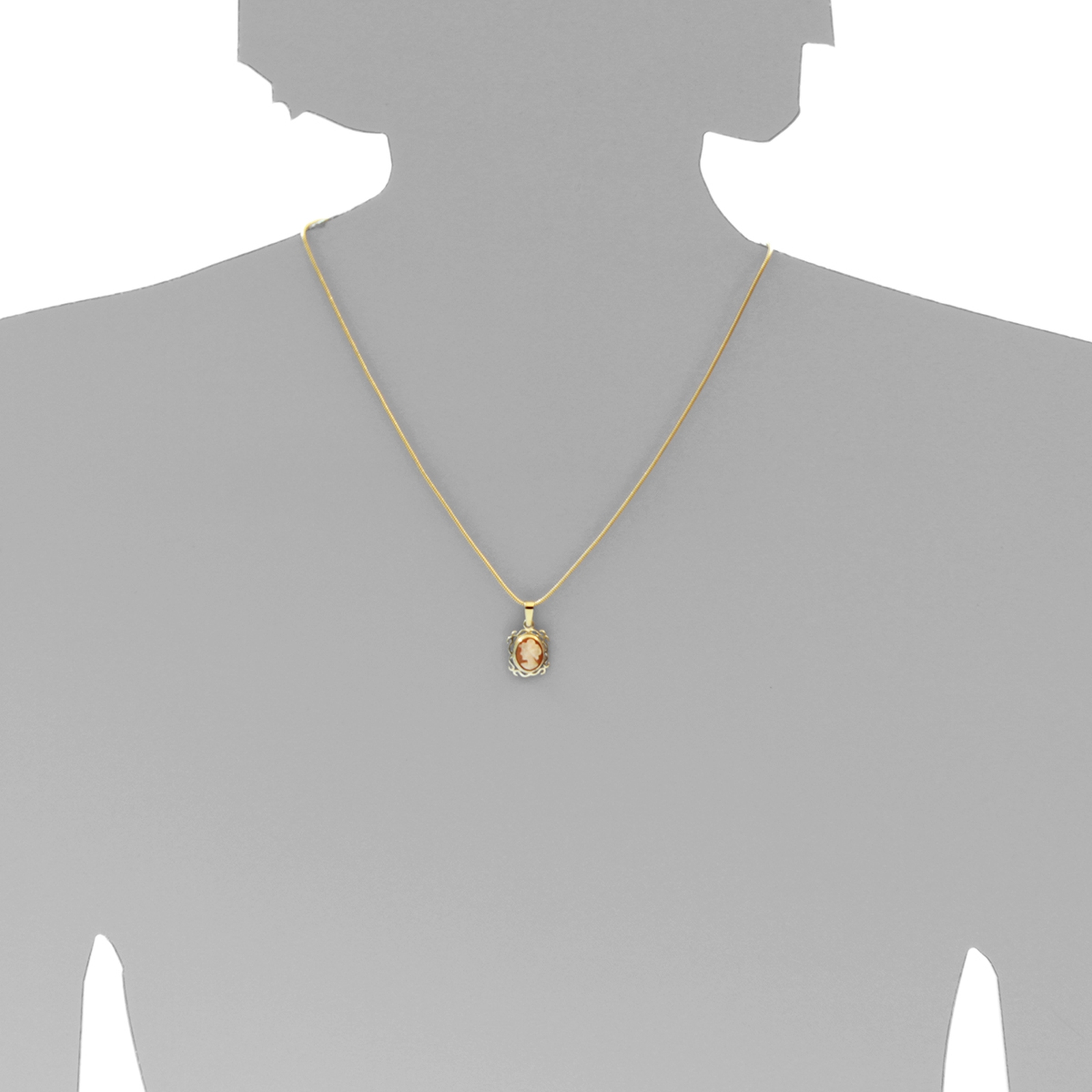 Anhänger Gold 333/000, Gemme