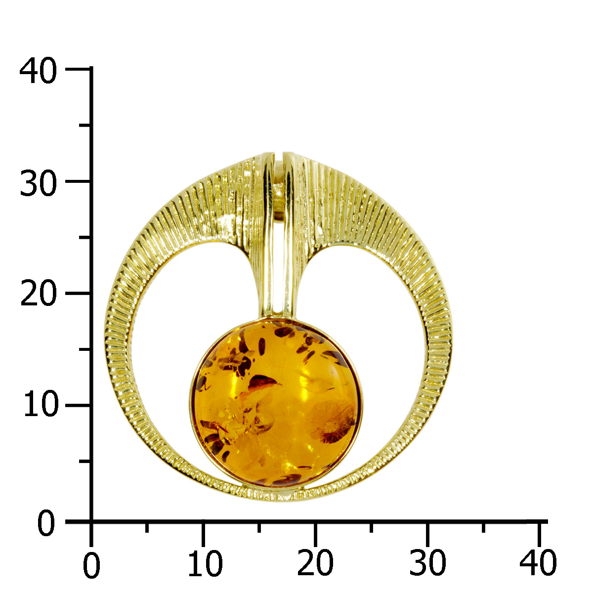 4250054223887-PT04 Anhänger-Gleiter Gold 333/000, Bernstein