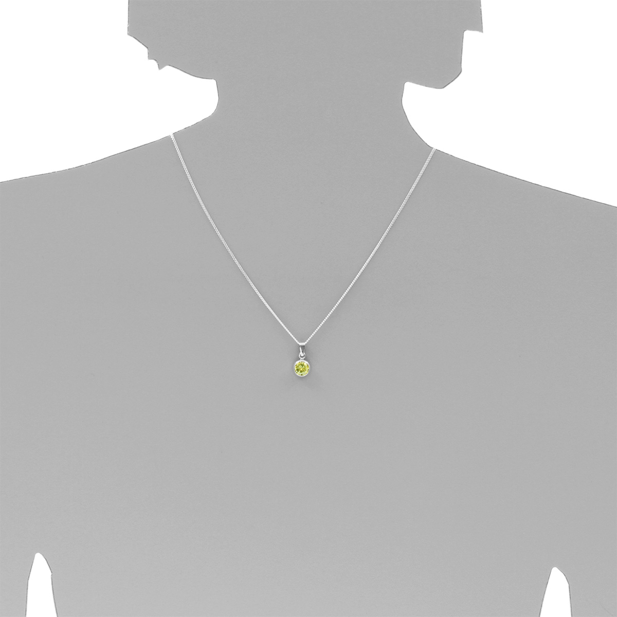 001-203646-0200s Anhänger Silber 925/000, Zirkonia limette