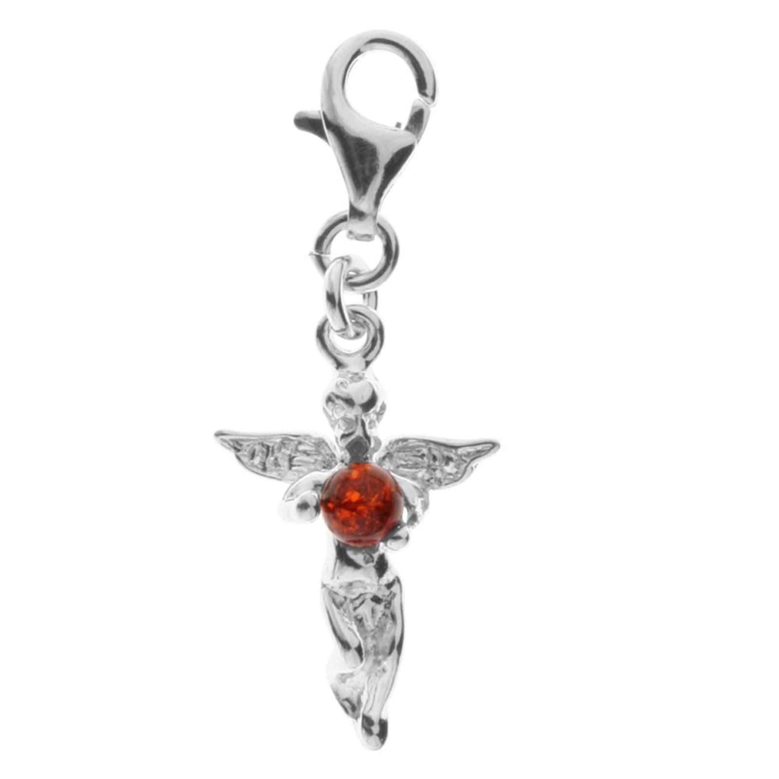 098-200300-0200 Charm Silber 925/000, Engel, Bernstein