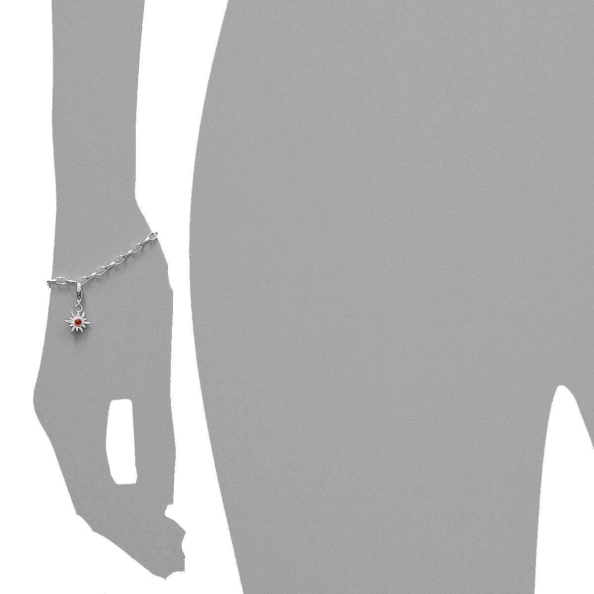 098-200011-0200s Charm Silber 925/000, Sonne, Bernstein