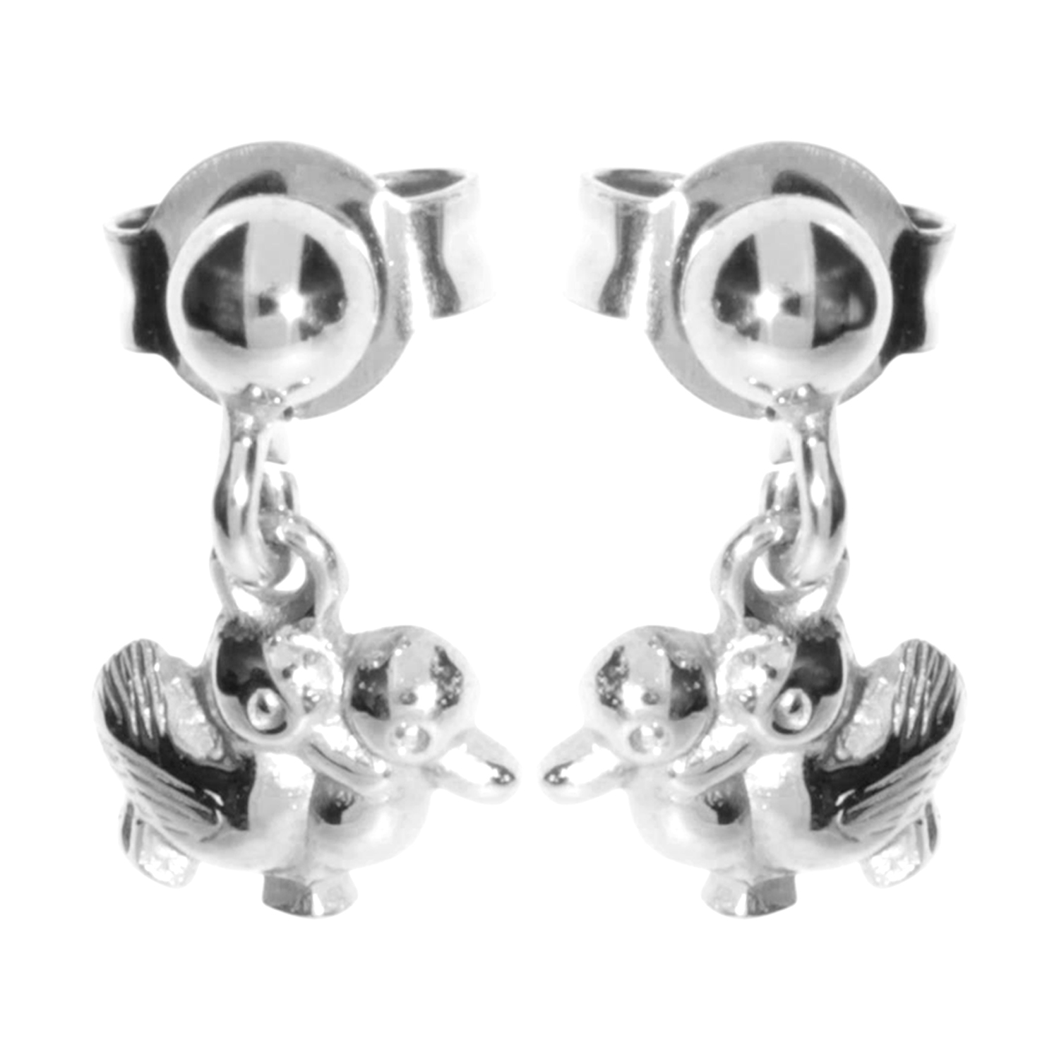 001-263346-0100 Ohrhänger Silber 925/000, Entchen