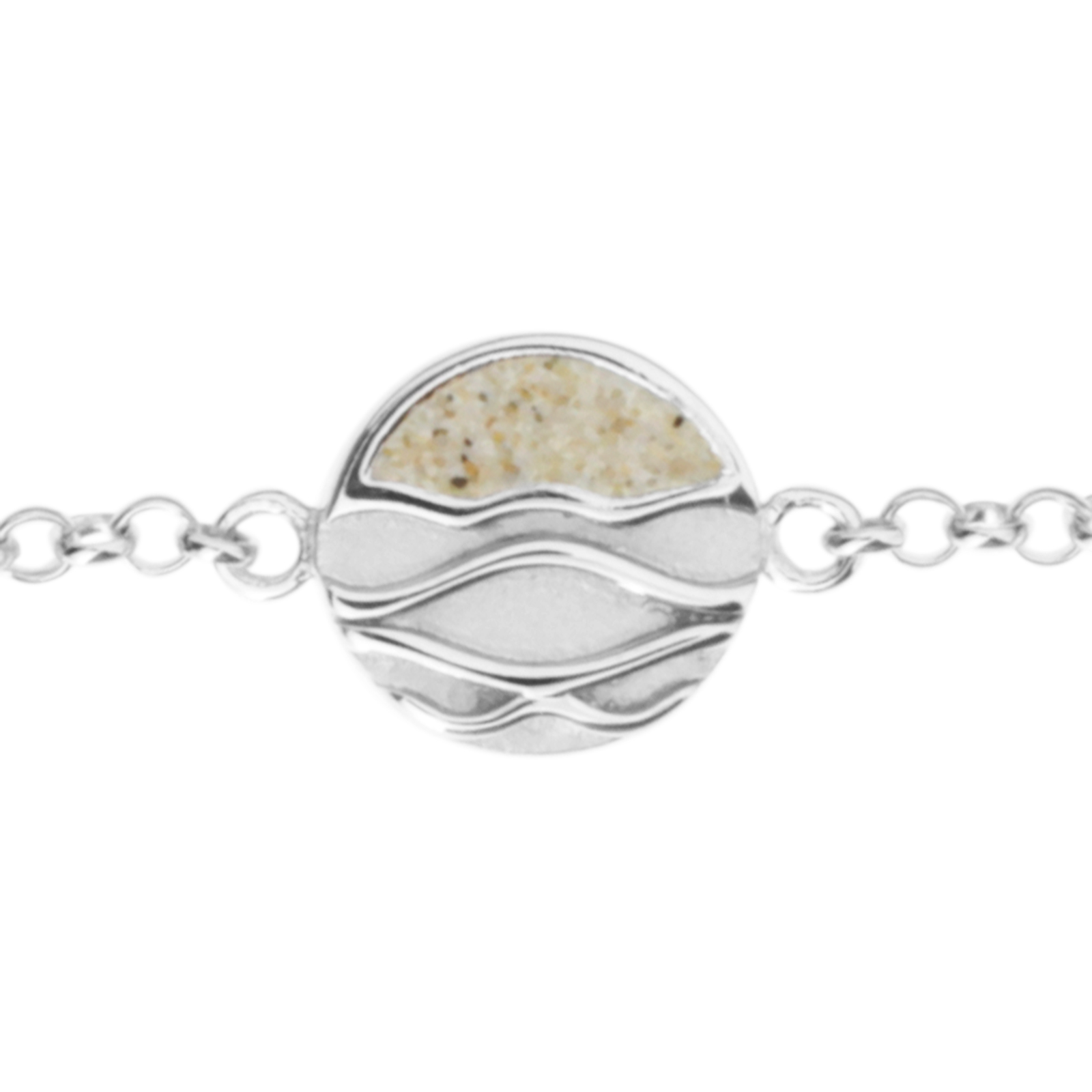 112-211550-01001 Armband, Silber 925/000, "Strandwellen", 16,5-19 cm
