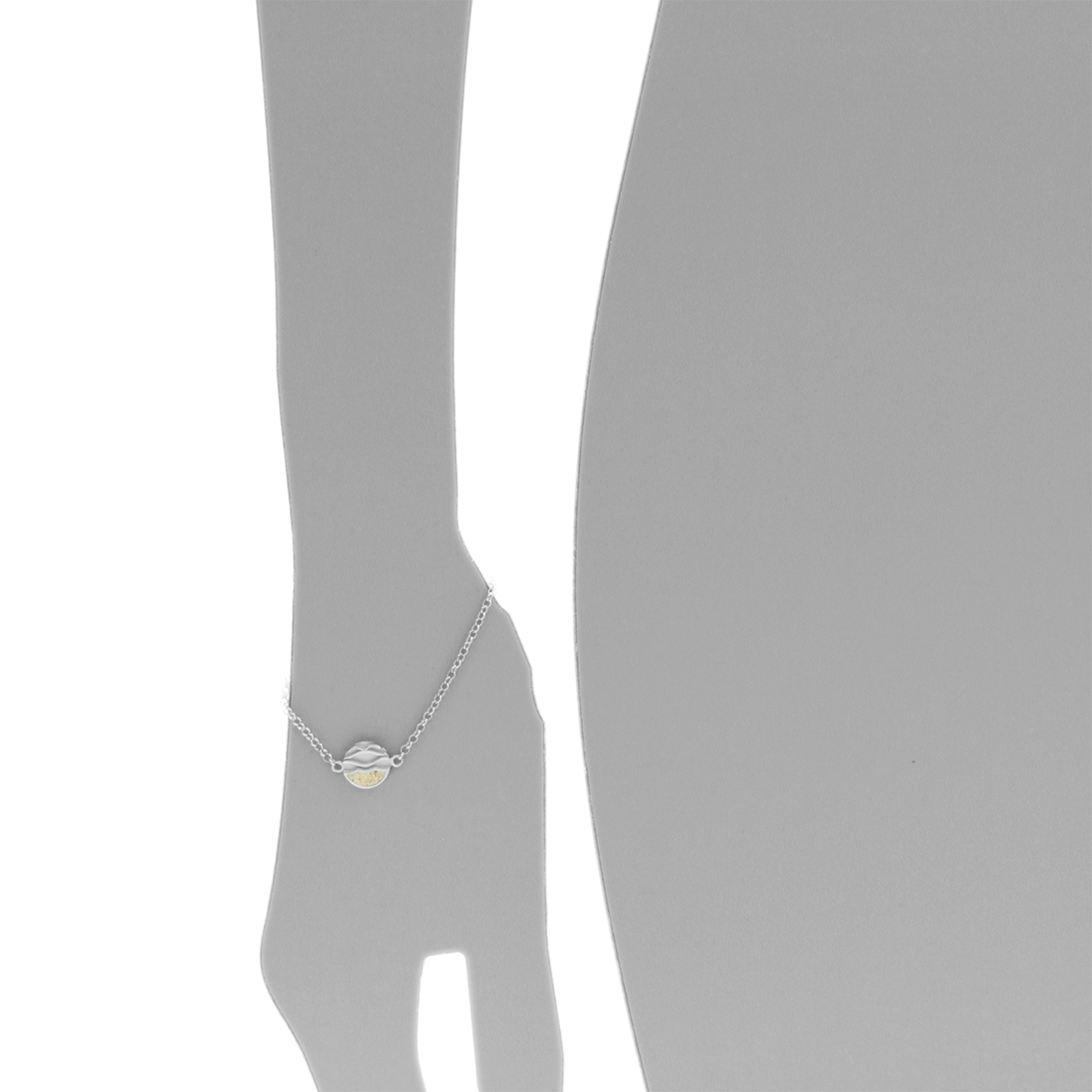 112-211550-0100s Armband, Silber 925/000, "Strandwellen", 16,5-19 cm