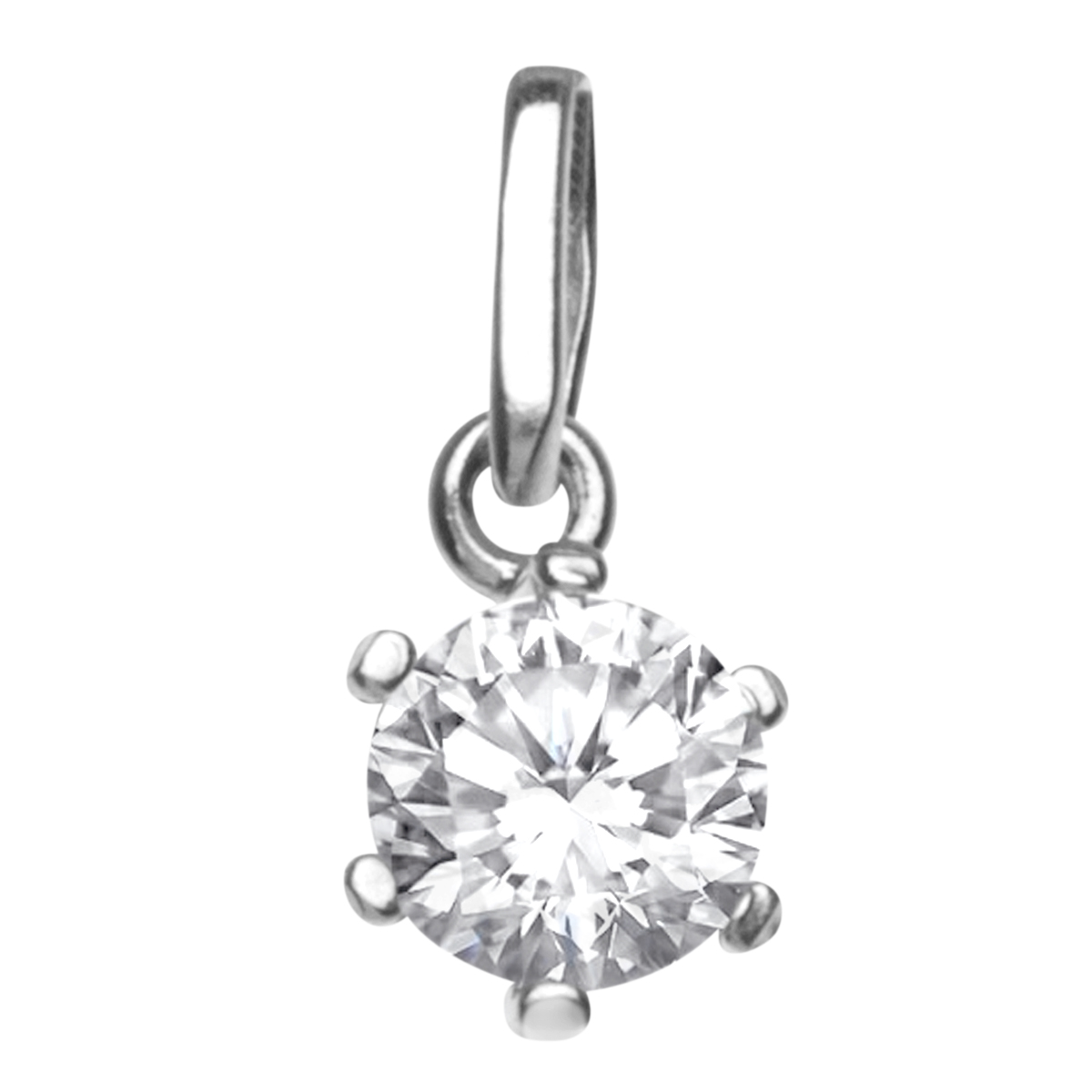 Anhänger Silber 925/000, Zirkonia, weiß