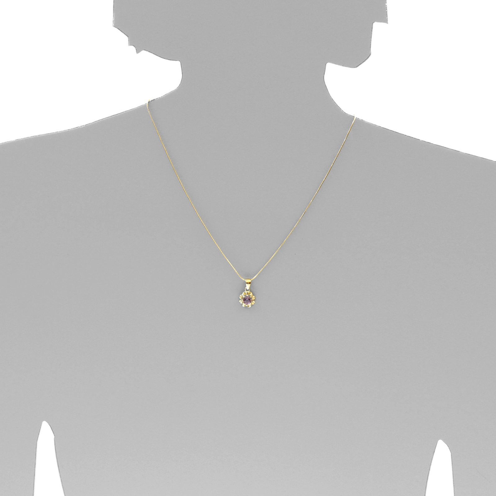 001-100314-0001s Anhänger Gold 333/000, Amethyst