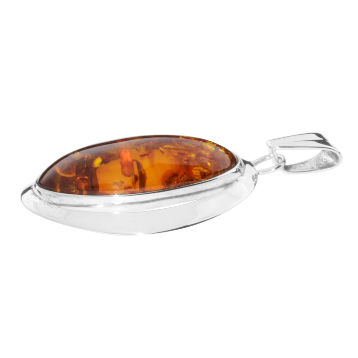 001-200494-00011 Anhänger Silber 925/000, Bernstein