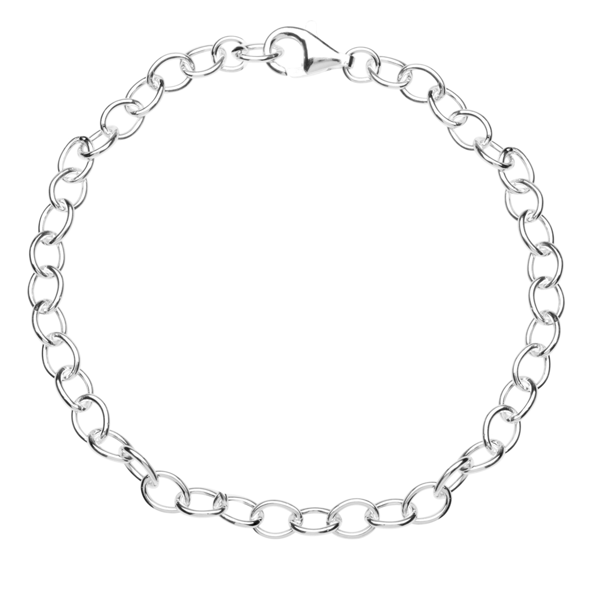 002-210003-0190 Charmsarmband, 19 cm,  Silber 925/000