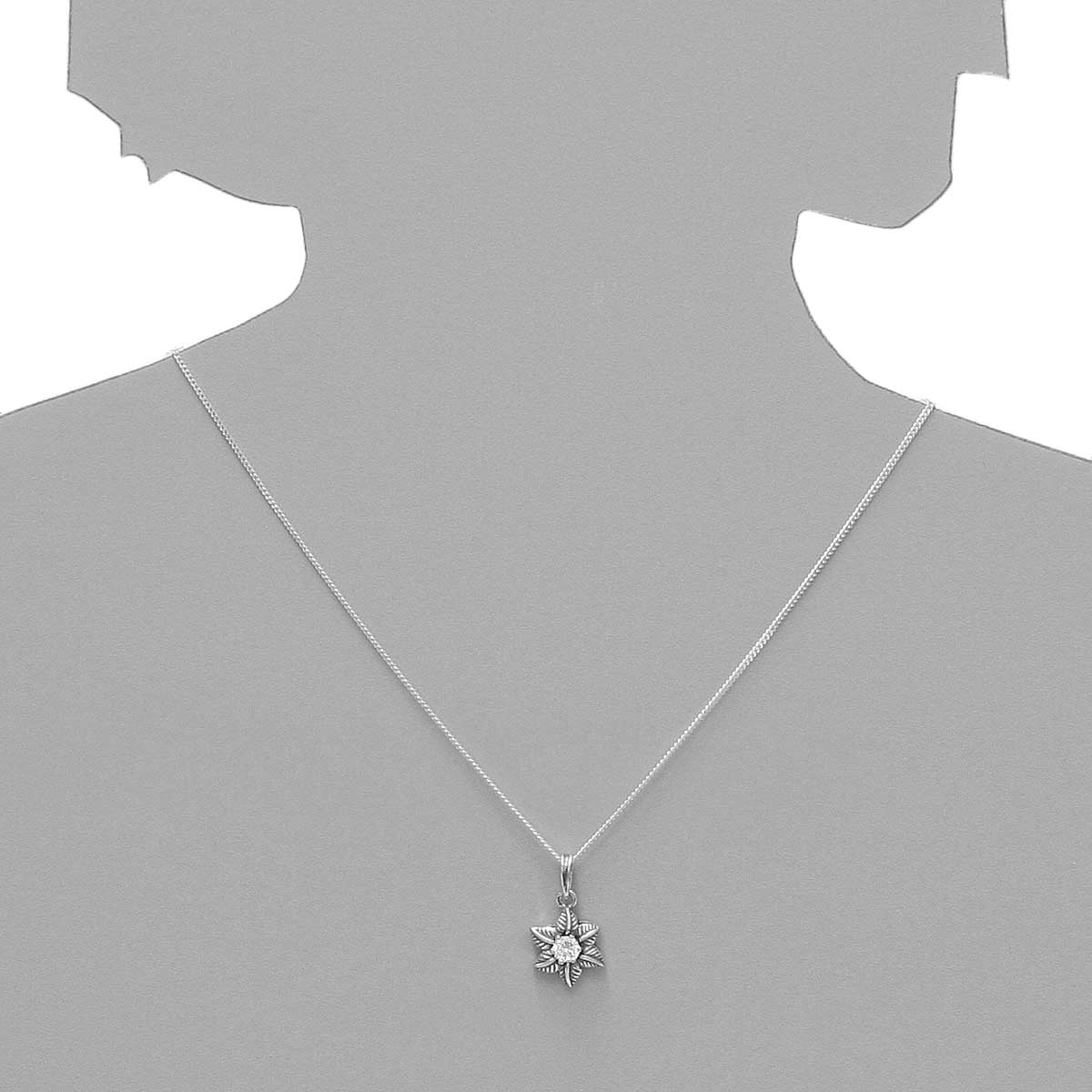 043-201714-0100s Anhänger Silber 925/000, Zirkonia, weiß