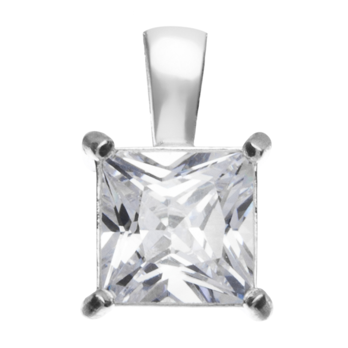 Anhänger Silber 925/000, Zirkonia, weiß
