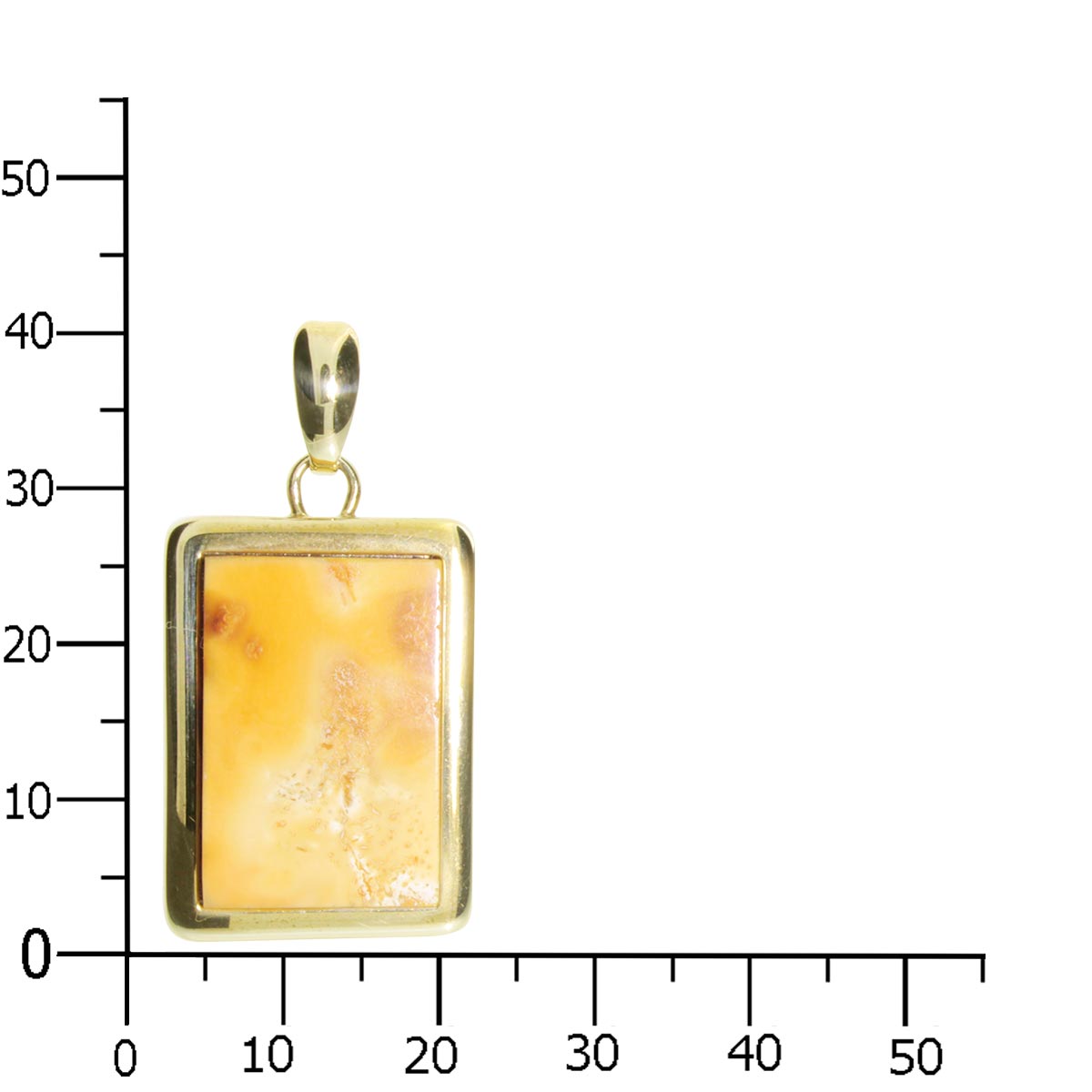 001-103485-0001k Anhänger Gold 333/000, Bernstein-Unikatstein