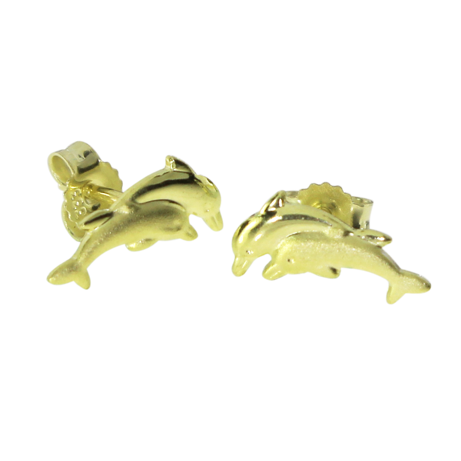 114-160180-0100CFmCNu6HILSDe Ohrstecker Gold 333/000, Delphinpaar