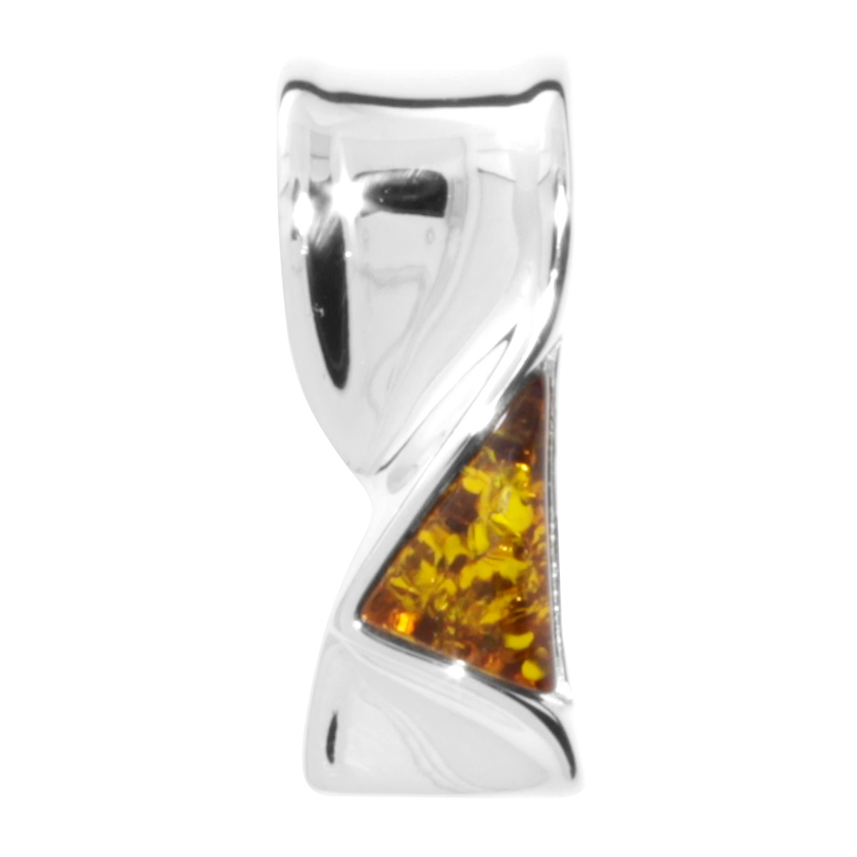 Anhänger-Gleiter Silber 925/000, Bernstein