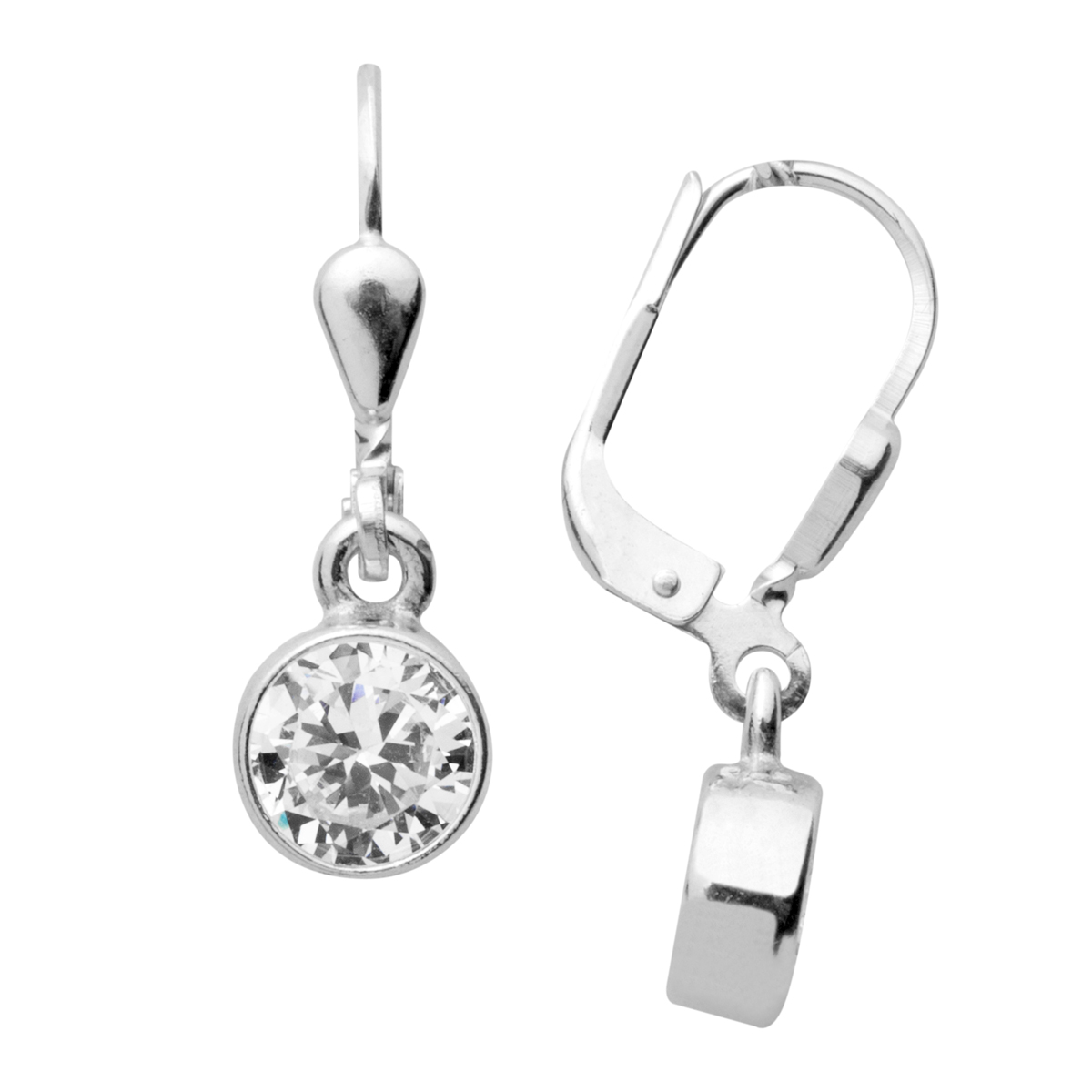 043-261719-B010 Ohrhänger Silber 925/000, Zirkonia, weiß