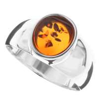 4250054204213 Ring Silber 925/000, Bernstein -Größe wählbar-