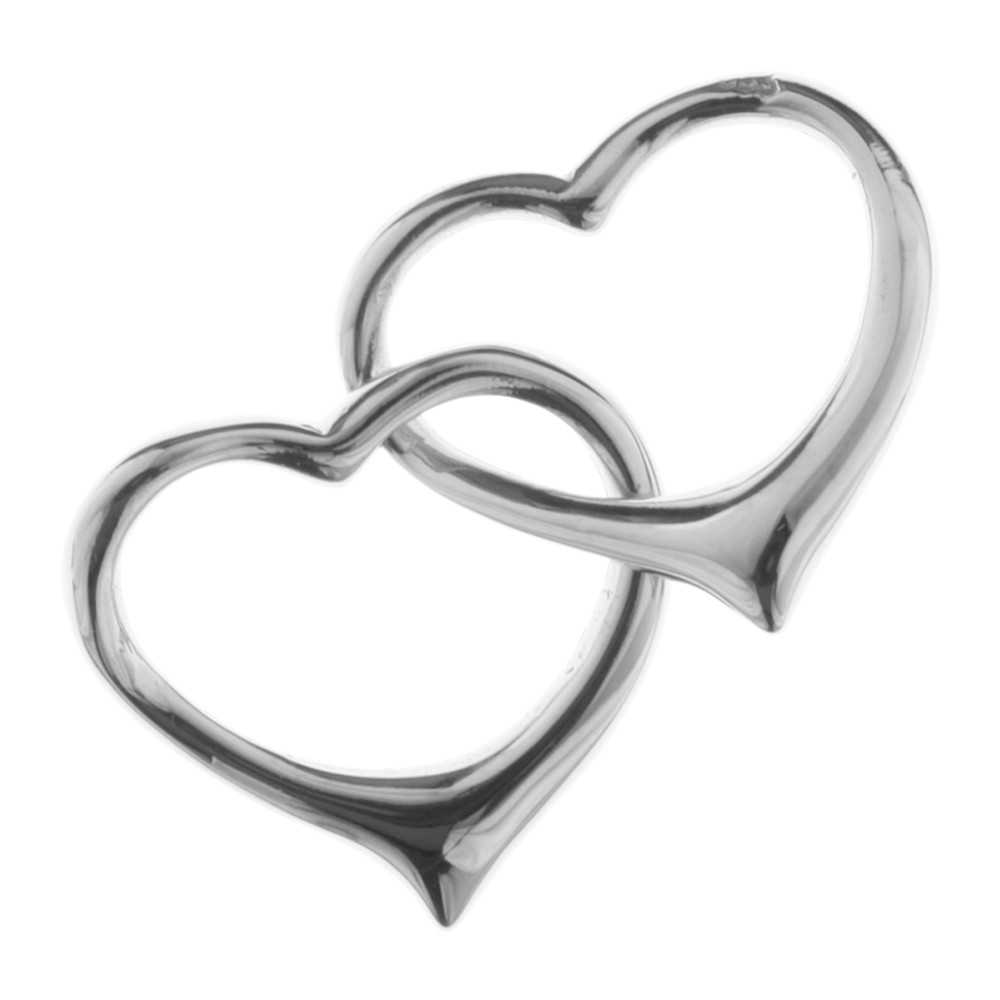 Herzanhänger Silber 925/000 2-teilig