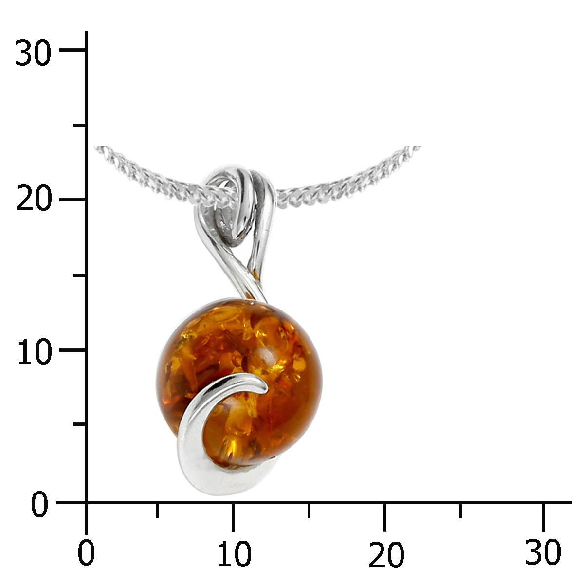 105-200137-A142k Kette mit Anhänger, Silber 925/000 -Länge wählbar-