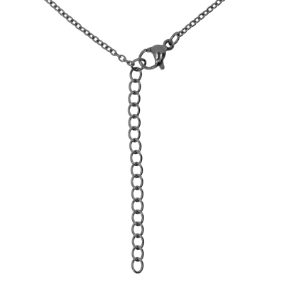 Kette mit Anhänger (30 mm), Edelstahl, Windflüchter, 45 - 50 cm verstellbar, Bernstein Kette mit Anhänger (30 mm), Edelstahl, Windflüchter, 45 - 50 cm verstellbar, Bernstein