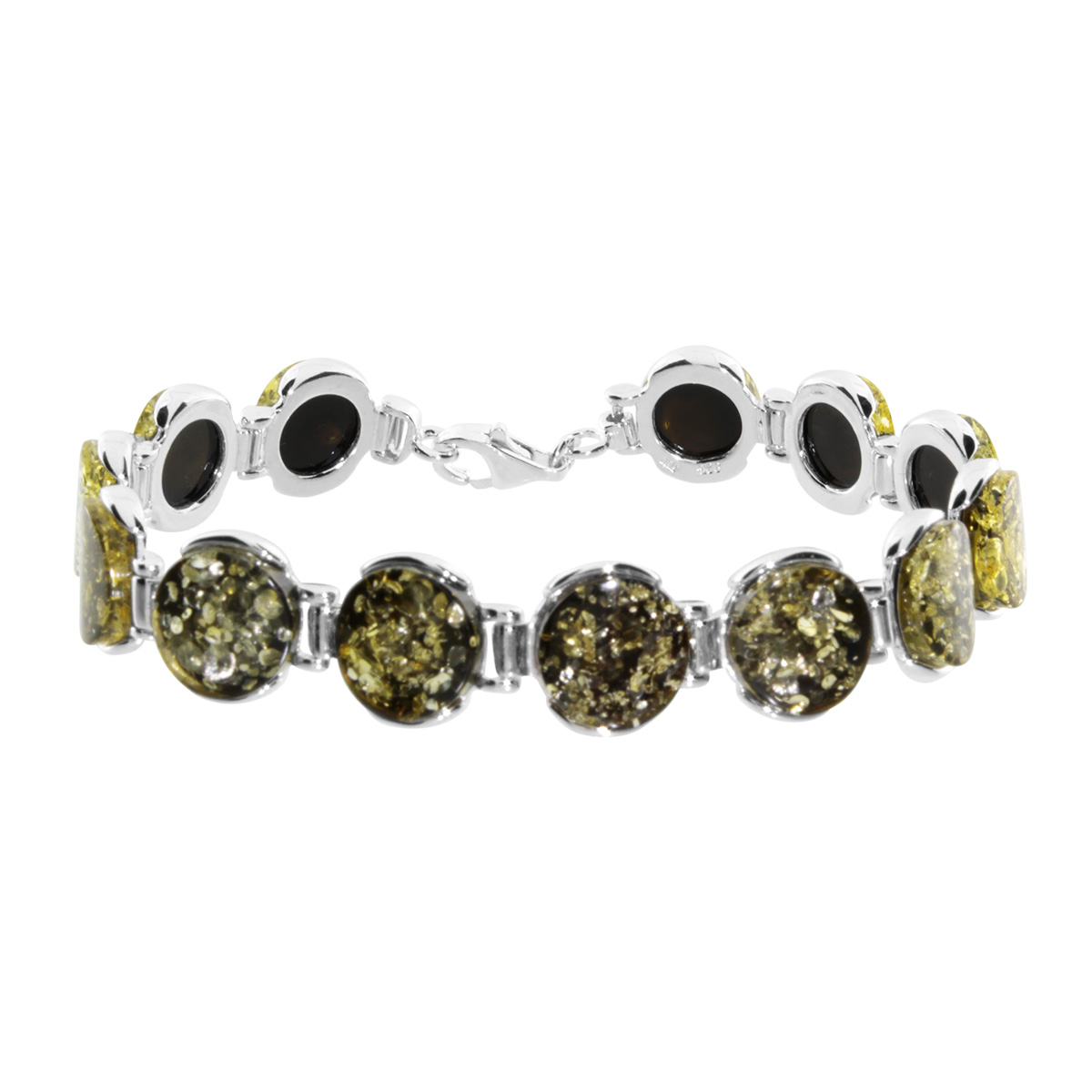 089-210145-0100 Armband, Silber 925/000, Bernstein