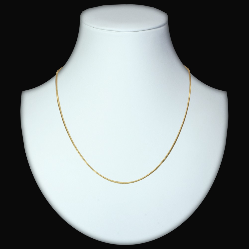 4250054232001-PT01 Kette Gold 333/000, Schlange 1,6 mm - Länge wählbar-