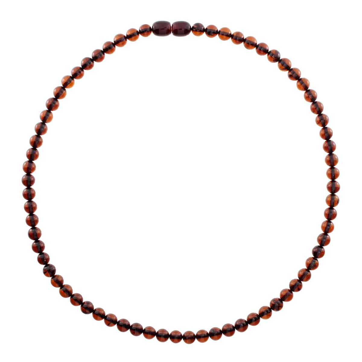 058-440015-0642 Bernsteinkette, Kugel 6 mm, -Länge wählbar-