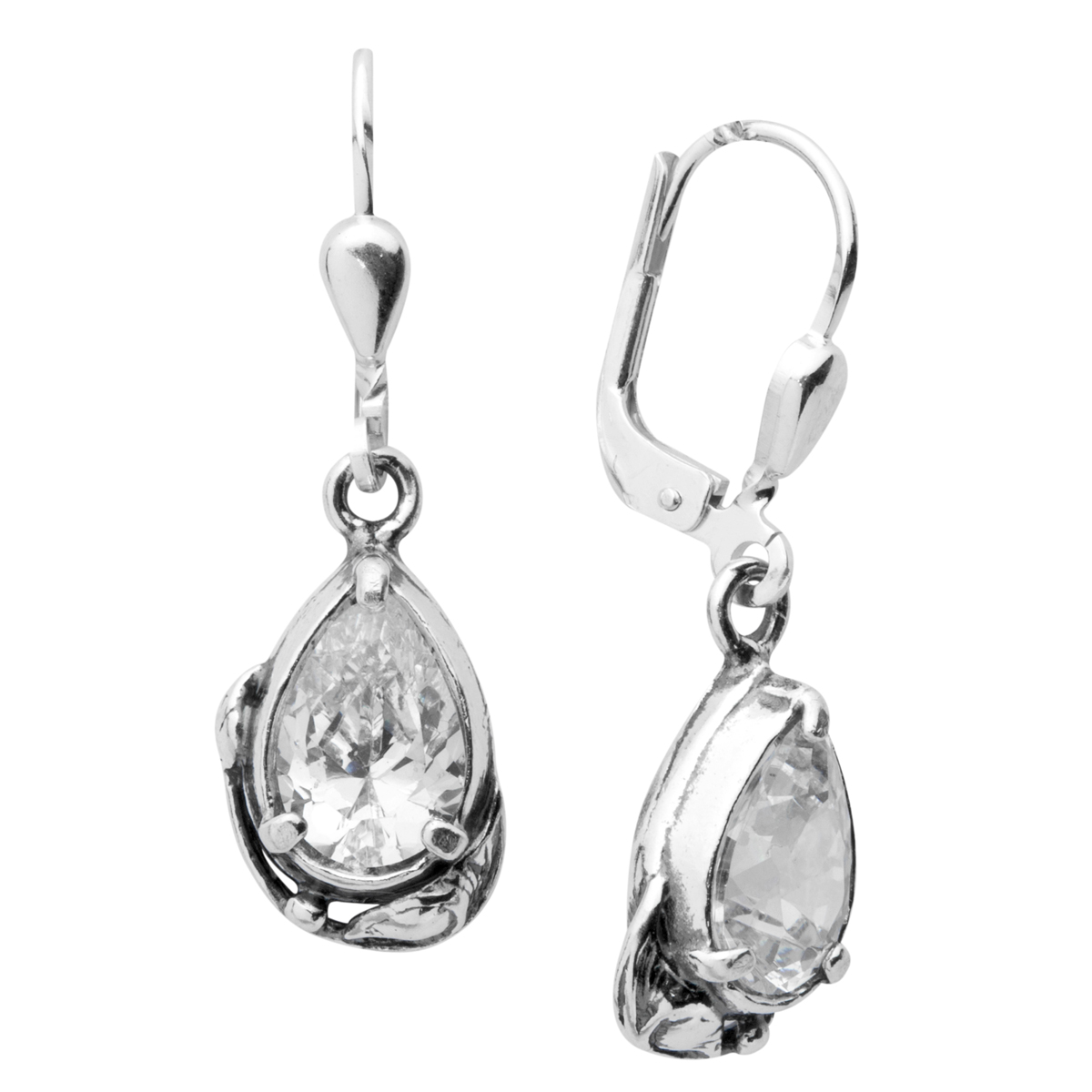 043-261711-0100 Ohrhänger Silber 925/000, Zirkonia, weiß