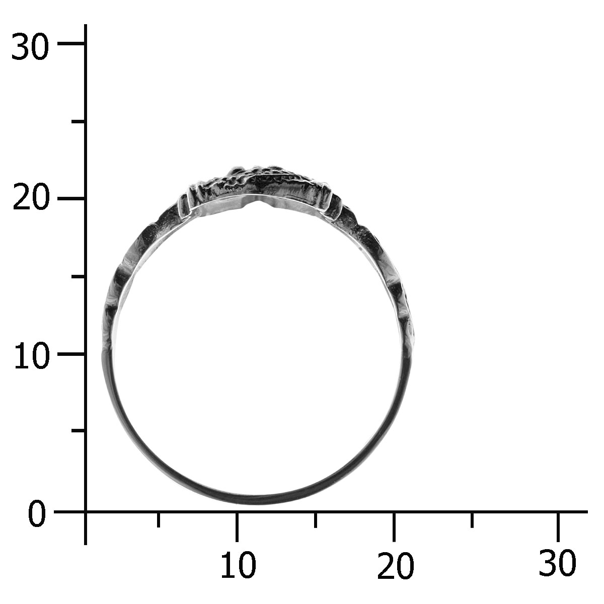 4250054223511-PT04 Ring Hiddensee Silber 925/000, oxyd., -Größe wählbar-
