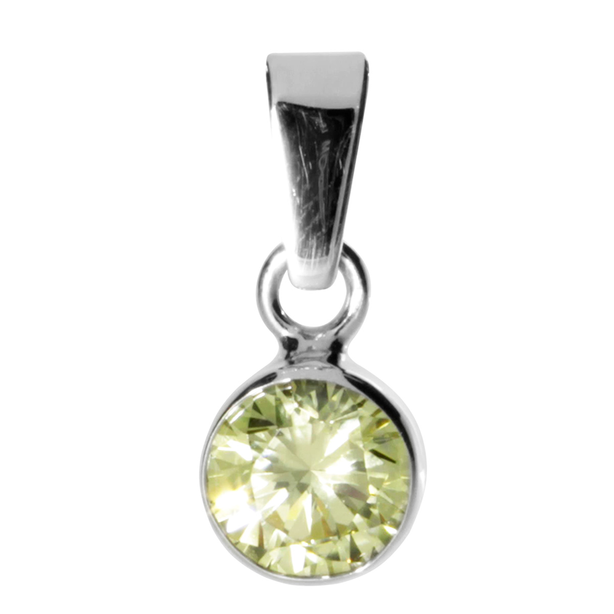 001-203645-0200 Anhänger Silber 925/000, Zirkonia limette