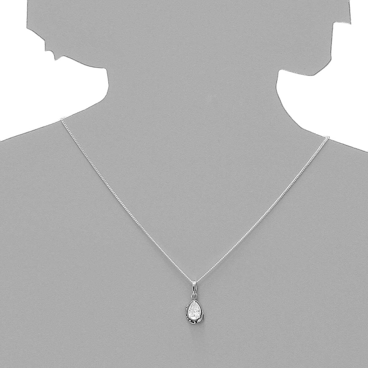 043-201711-A142s Anhänger Silber 925/000, Zirkonia, weiß