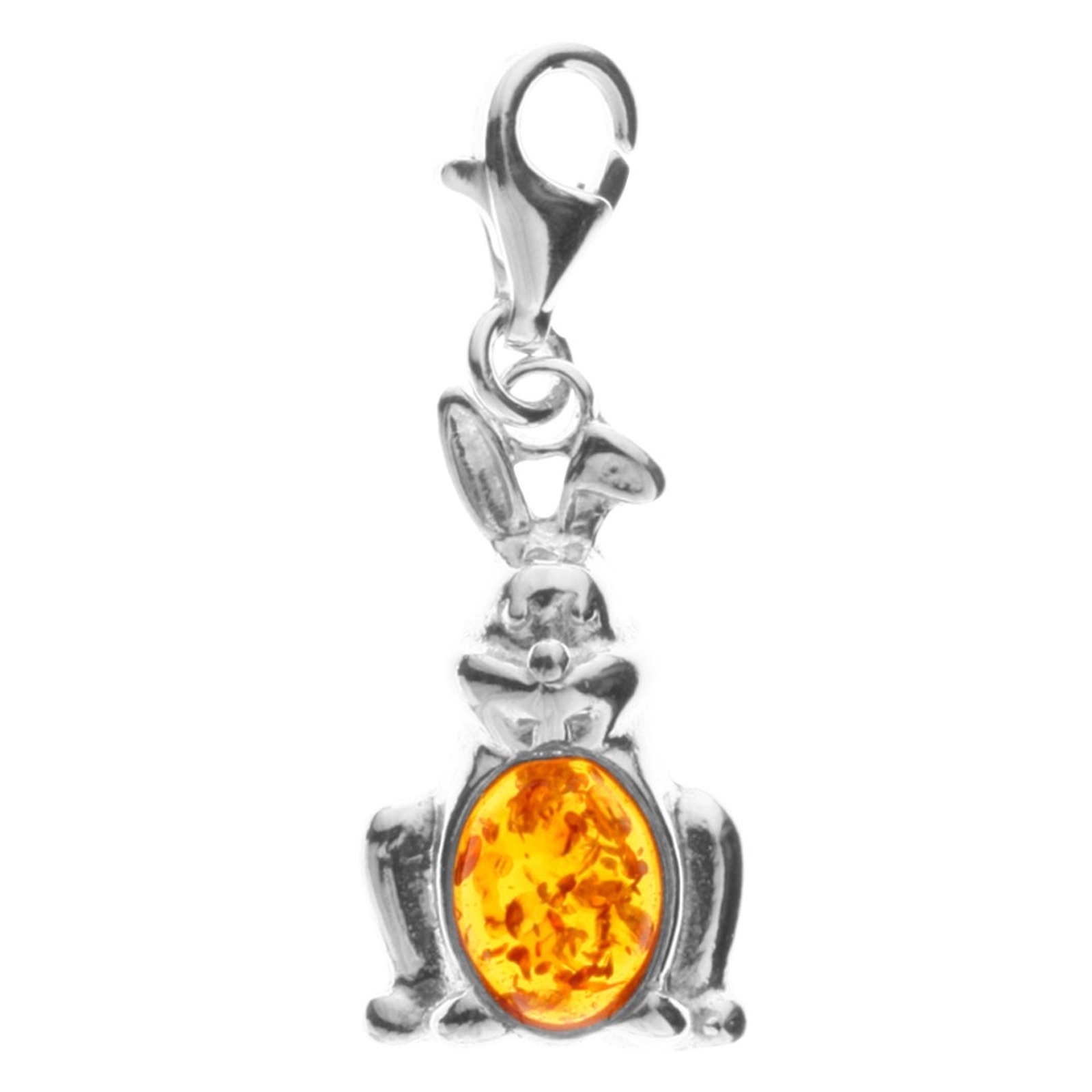098-200150-0200 Charm Silber 925/000, Hase, Bernstein