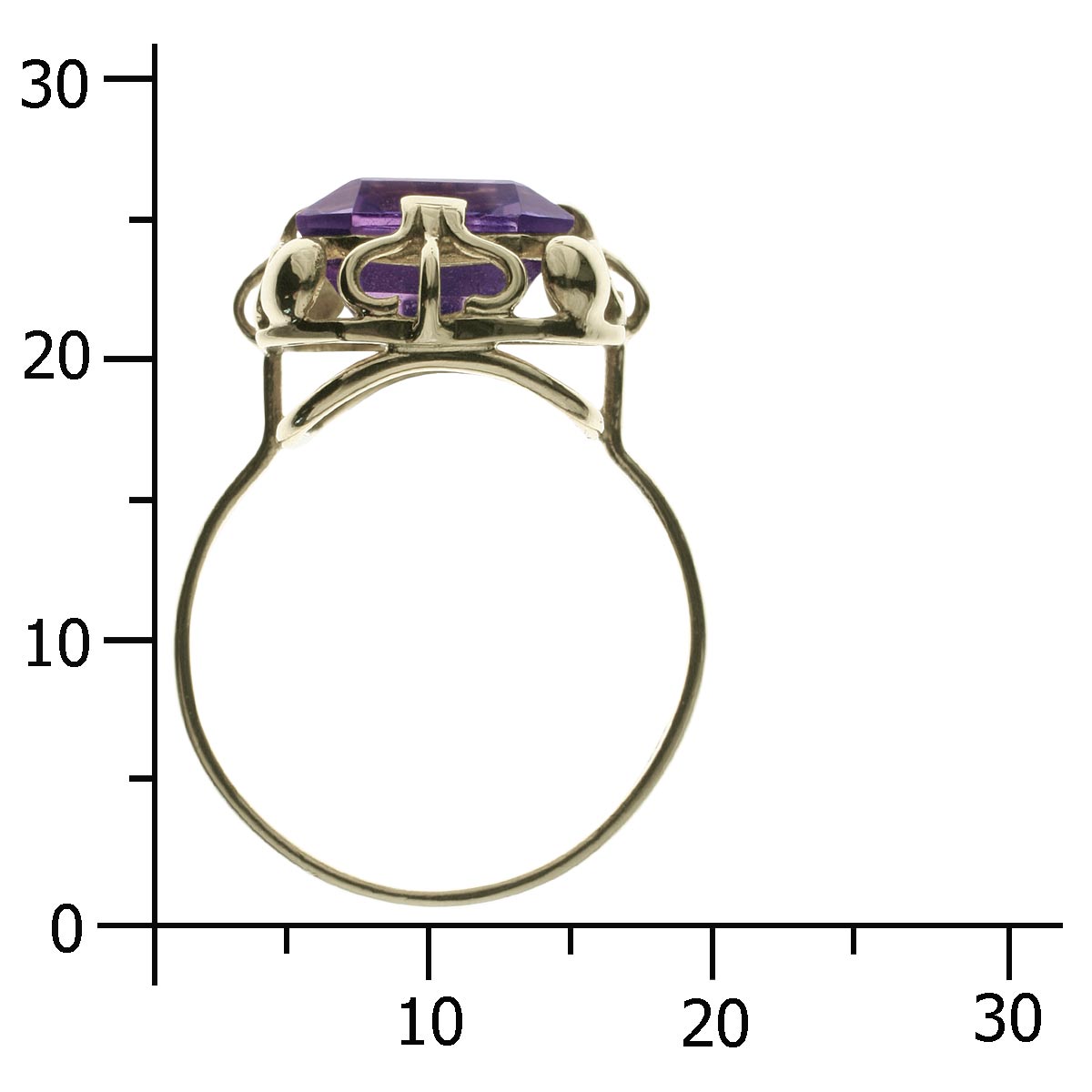 Ring Gold 333/000, Amethyst -Größe wählbar-