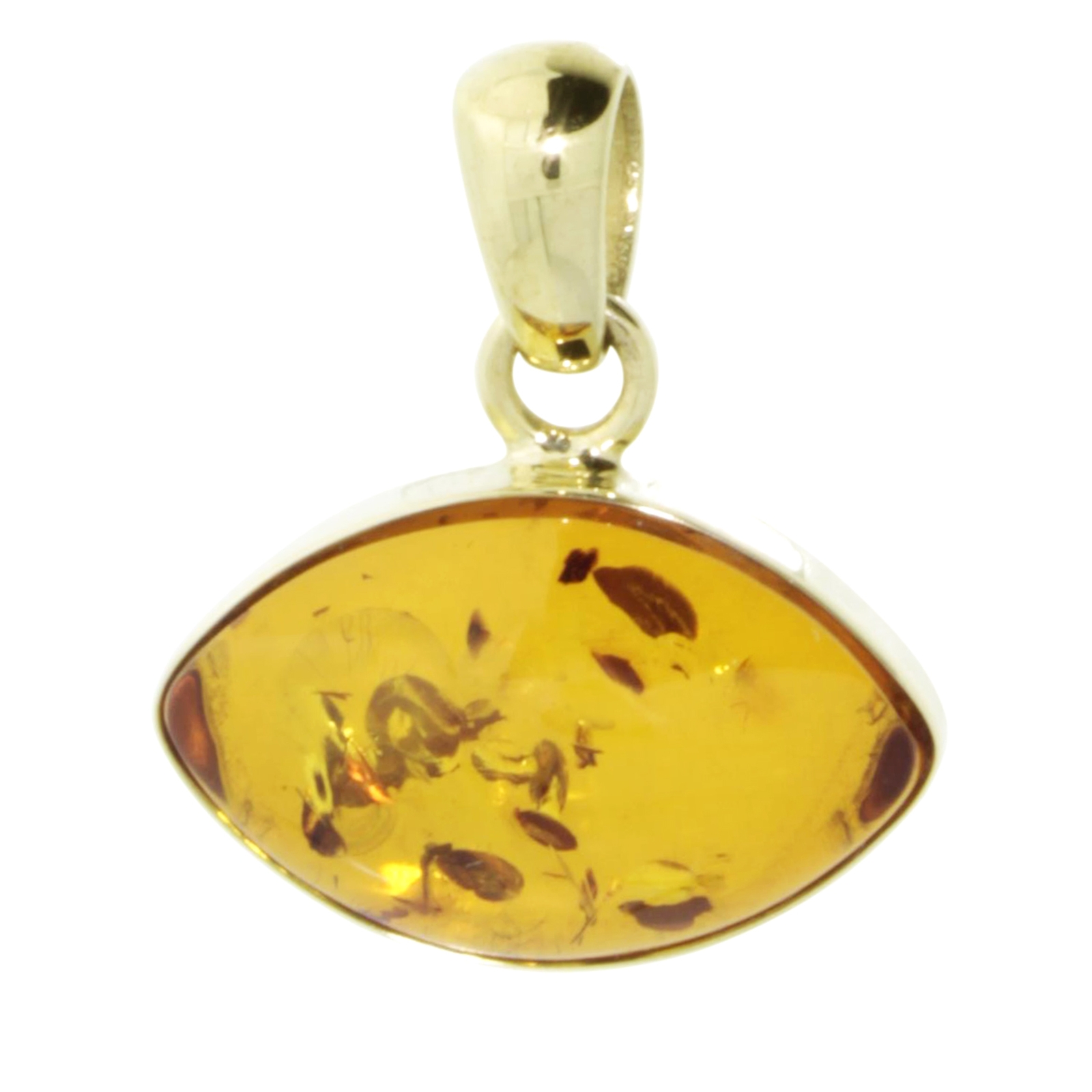 Anhänger Gold 333/000, Bernstein 
