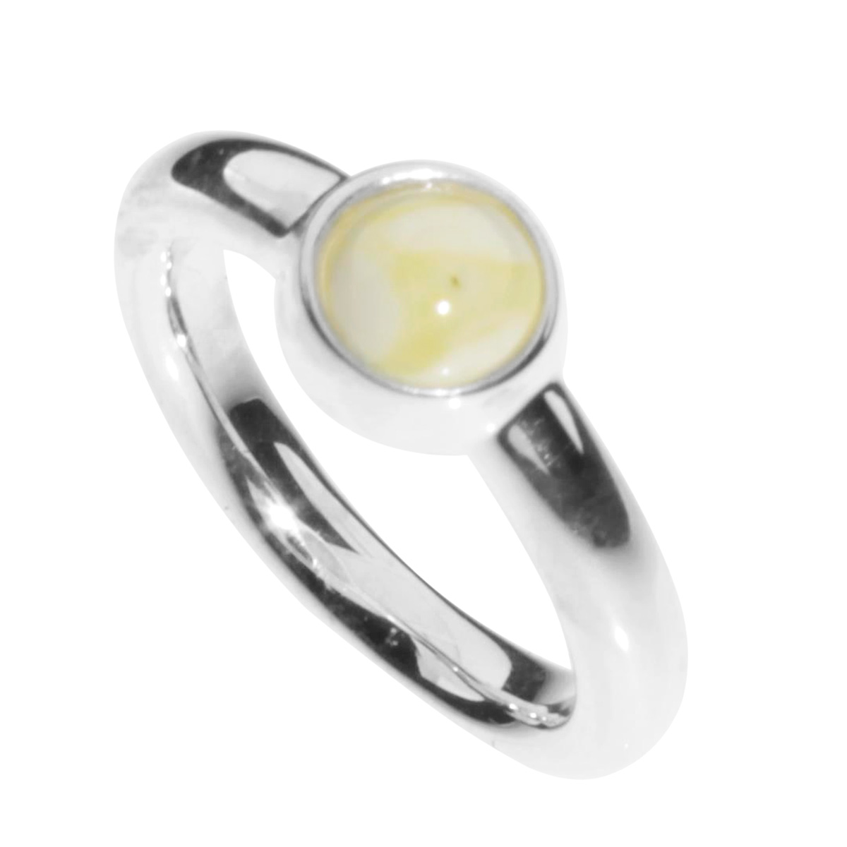 001-273184-0005 Ring Silber 925/000, Bernstein-Unikat -Größe wählbar-