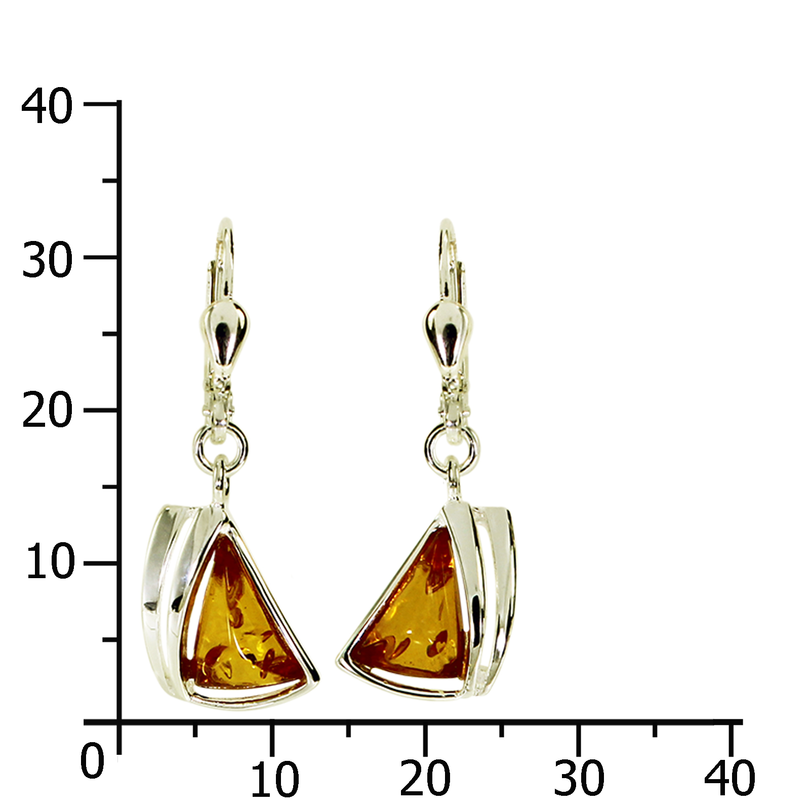 Ohrhänger Gold 585/000, Bernstein    Ohrhänger Gold 585/000, Bernstein